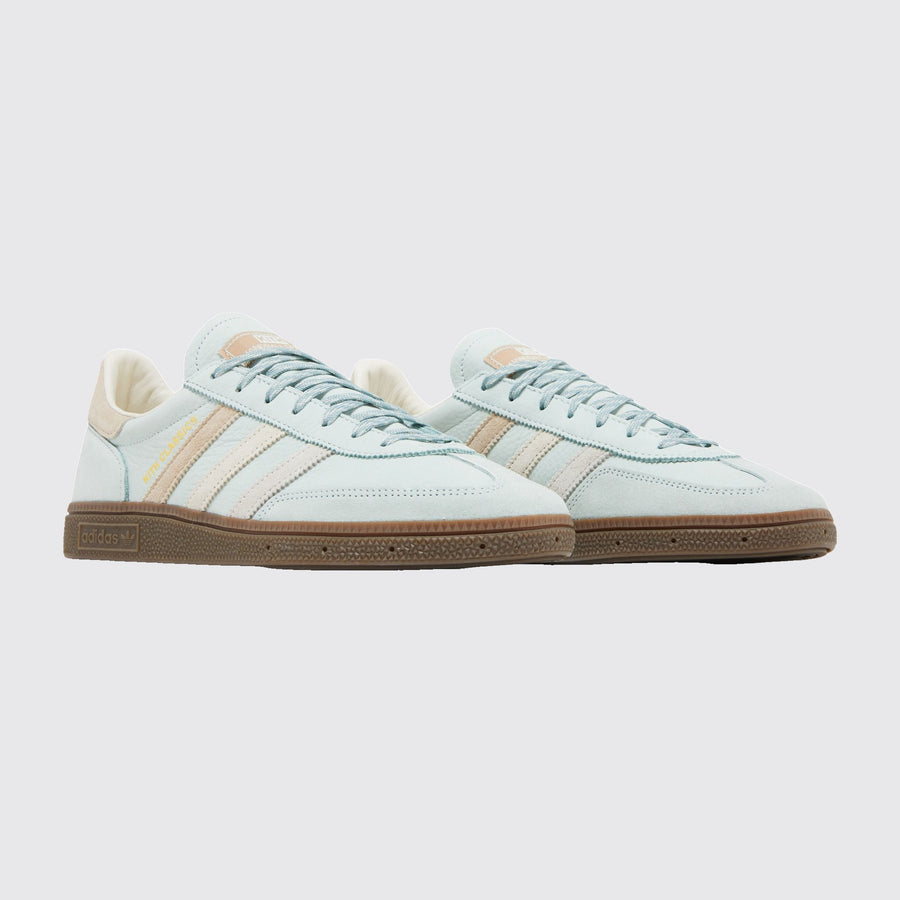 Kith x Adidas Handball Spezial Amazon Green basket – vue trois-quarts de la paire