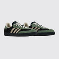 Adidas Samba OG Black Silver Green de Mujer zapatilla – vista tres cuartos del par