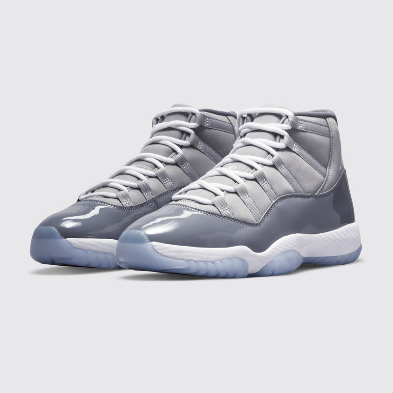 Air Jordan 11 Cool Grey sneaker – three-quarter view of the pair