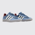 Adidas Gazelle Indoor Crew Navy Burgundy basket – vue trois-quarts de la paire