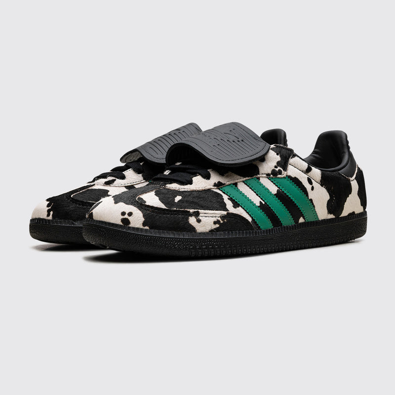 Adidas Samba LT Cow Print Black de Mujer zapatilla – vista tres cuartos del par