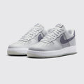 Nike Air Force 1 '07 LV8 Pure Platinum Wolf Grey sneaker – three-quarter view of the pair