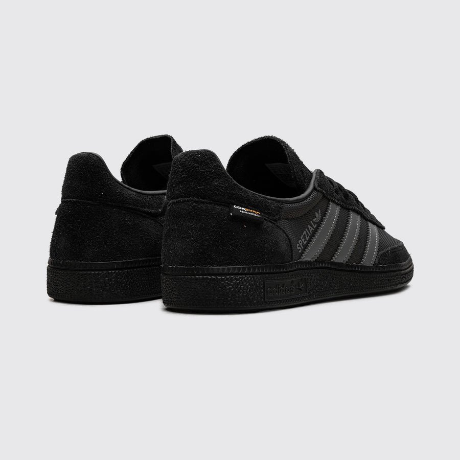 Adidas Handball Spezial Cordura Carbon Black zapatilla – vista trasera del par