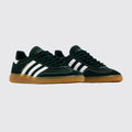 Sporty & Rich x Adidas Handball Spezial Dark Green zapatilla – vista tres cuartos del par