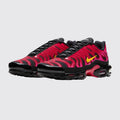 Supreme x Nike Air Max Plus Fire Pink sneaker – three-quarter view of the pair