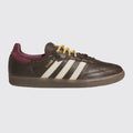 Women's Adidas Samba OG Brown Warm Vanilla sneaker – front three-quarter view