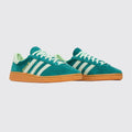 Adidas Handball Spezial Collegiate Green Spark Femme basket – vue trois-quarts de la paire