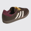 Women's Adidas Samba OG Brown Warm Vanilla sneaker – front three-quarter view