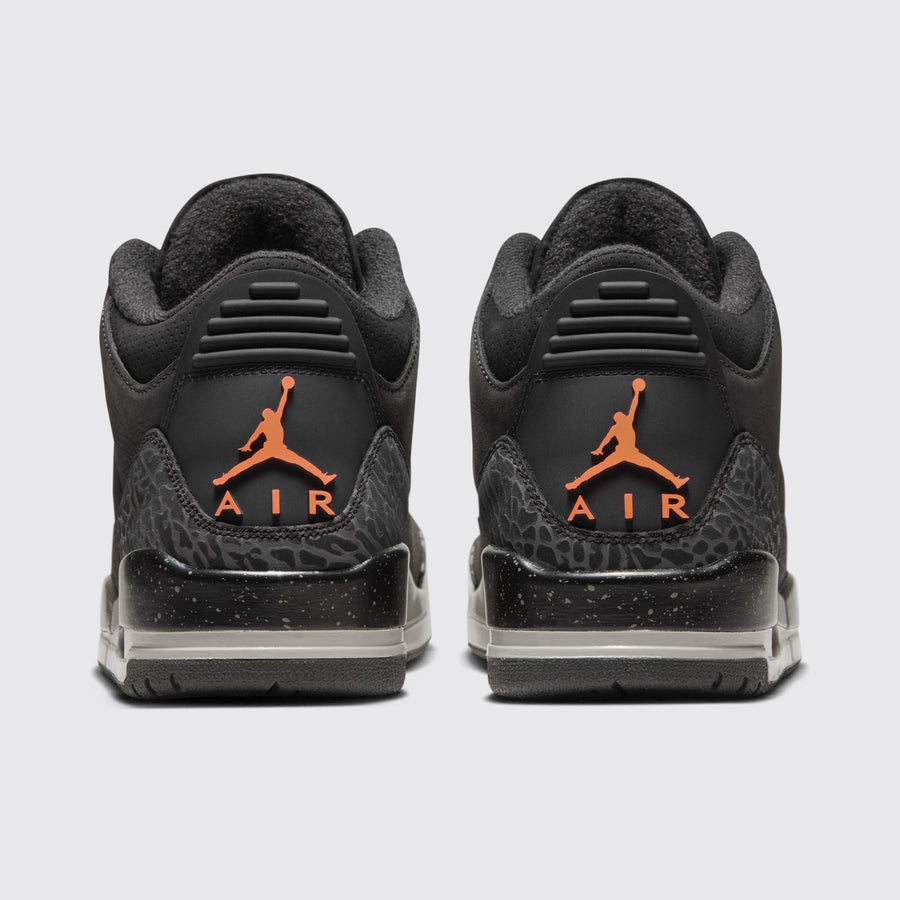 Air Jordan 3 Fear sneaker – back view of the pair