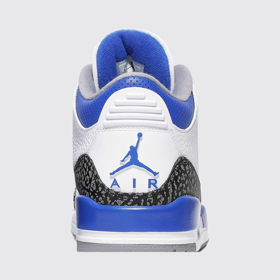 Air Jordan 3 Racer Blue sneaker – back view