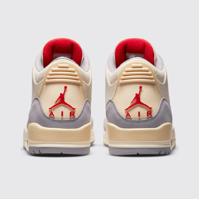 Air Jordan 3 Muslin sneaker – back view of the pair