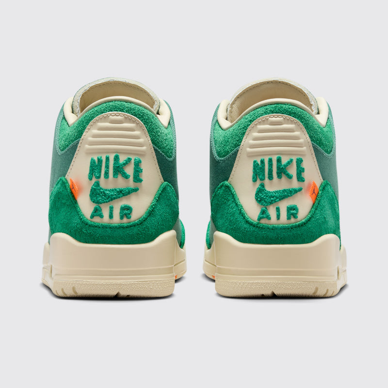 Nina Chanel Abney x Air Jordan 3 Bicoastal and Malachite Femme basket – vue arrière de la paire