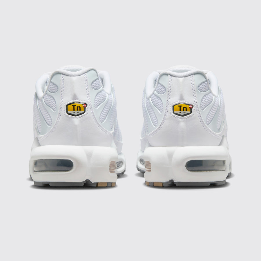 Nike Air Max Plus White Black Cool Grey sneaker – back view of the pair