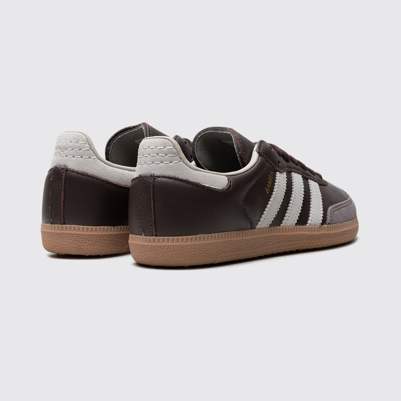 Adidas Samba OG Brown Putty Grey sneaker – back view of the pair