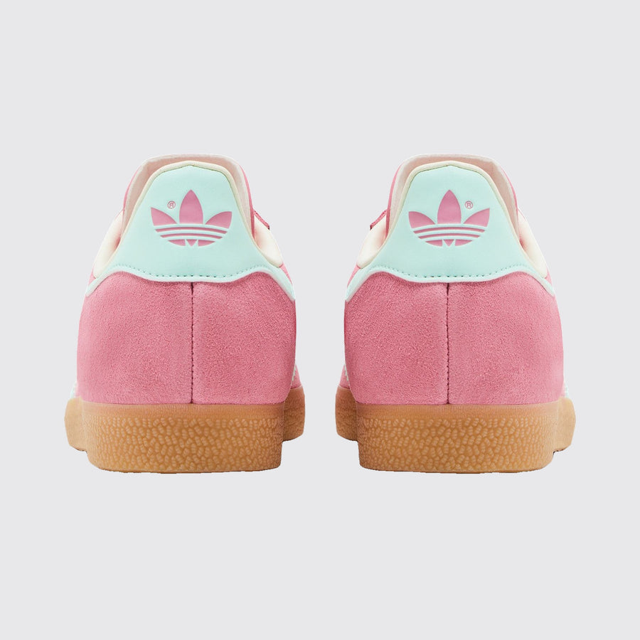 Adidas Gazelle Bliss Pink Clear Mint Damen Sneaker – Rückansicht des Paares