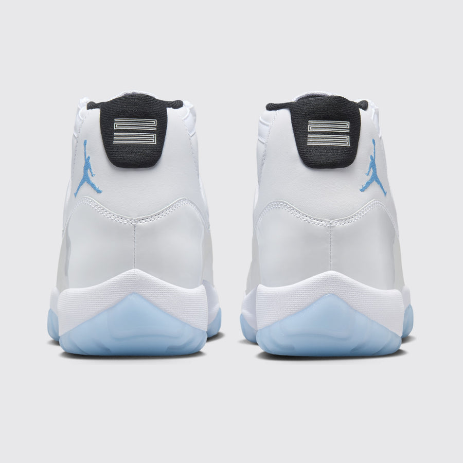 Air Jordan 11 Legend Blue sneaker – back view of the pair