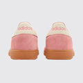 Sporty & Rich x Adidas Handball Spezial Pink Gum basket – vue arrière de la paire