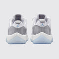 Air Jordan 11 Low Cement Grey sneaker – back view of the pair