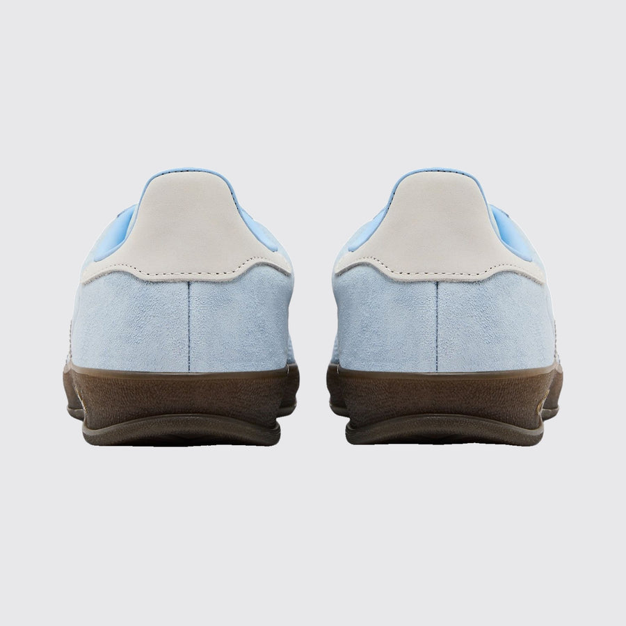Adidas Gazelle Indoor Clear Sky Gum Damen Sneaker – Rückansicht des Paares
