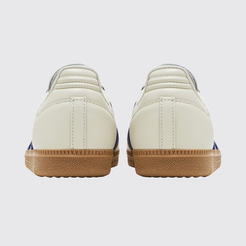Adidas Samba OG Off White Dark Blue Damen Sneaker – Rückansicht des Paares