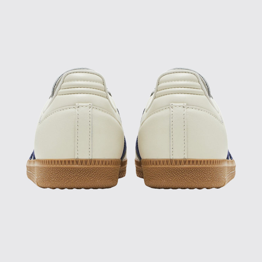 Adidas Samba OG Off White Dark Blue Damen Sneaker – Rückansicht des Paares