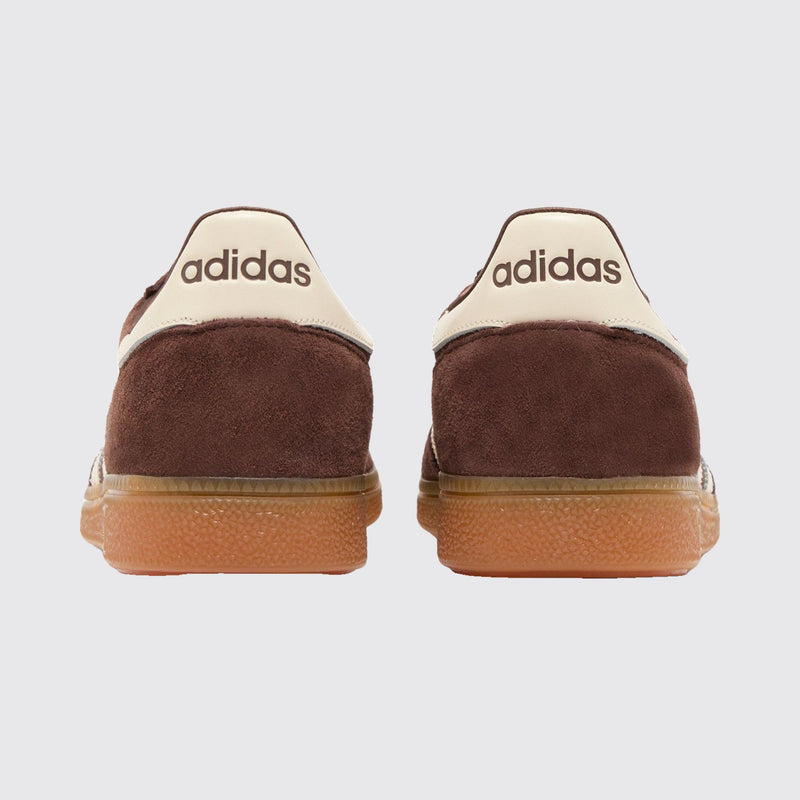Sporty & Rich x Adidas Handball Spezial Auburn Gum basket – vue arrière de la paire