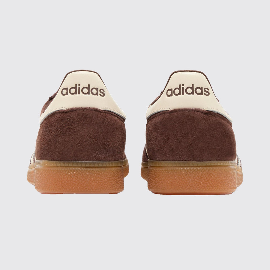 Sporty & Rich x Adidas Handball Spezial Auburn Gum basket – vue arrière de la paire
