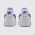 Nike Air Force 1 '07 White Game Royal zapatilla – vista trasera del par