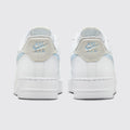 Women's Nike Air Force 1 '07 Light Armory Blue sneaker – back view of the pair