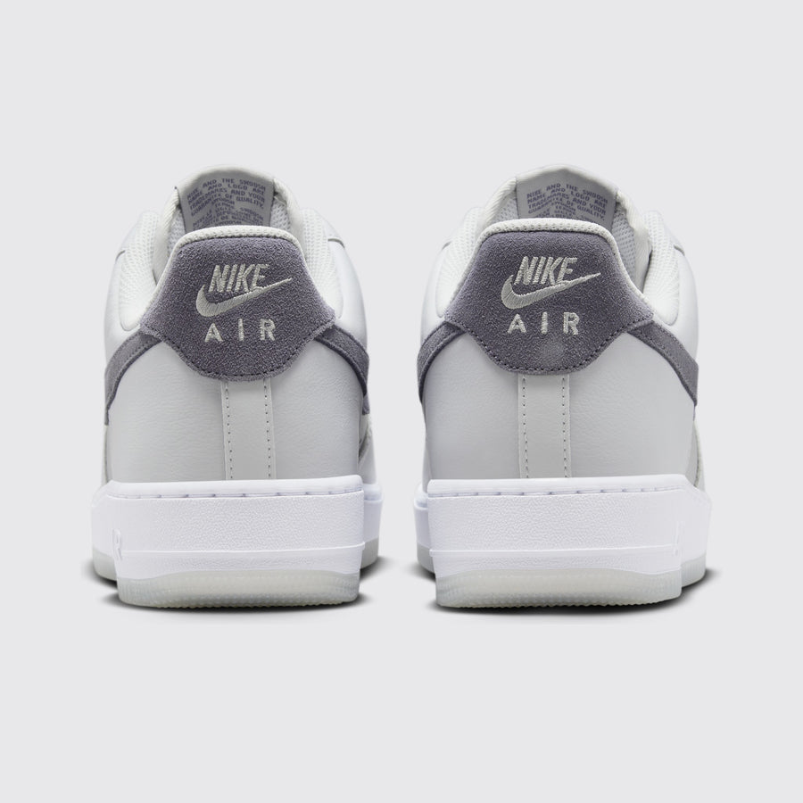 Nike Air Force 1 '07 LV8 Pure Platinum Wolf Grey sneaker – back view of the pair