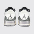 Air Jordan 3 Cement Grey zapatilla – vista trasera del par