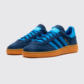 Adidas Handball Spezial Night Indigo Bright Blue Femme basket – vue trois-quarts de la paire