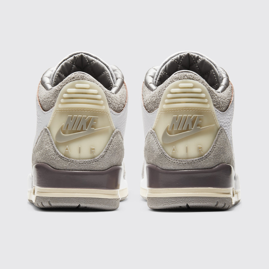 Women's A Ma Maniére x Air Jordan 3 Raised By Women sneaker – back view of the pair