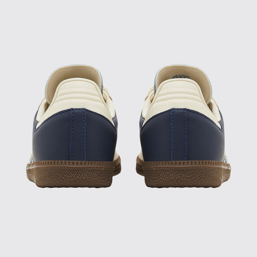 Adidas Samba OG Night Indigo Cream White de Mulher sapatilha – vista traseira do par