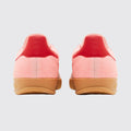 Adidas Gazelle Indoor Glow Pink Court Green de Mulher sapatilha – vista traseira do par