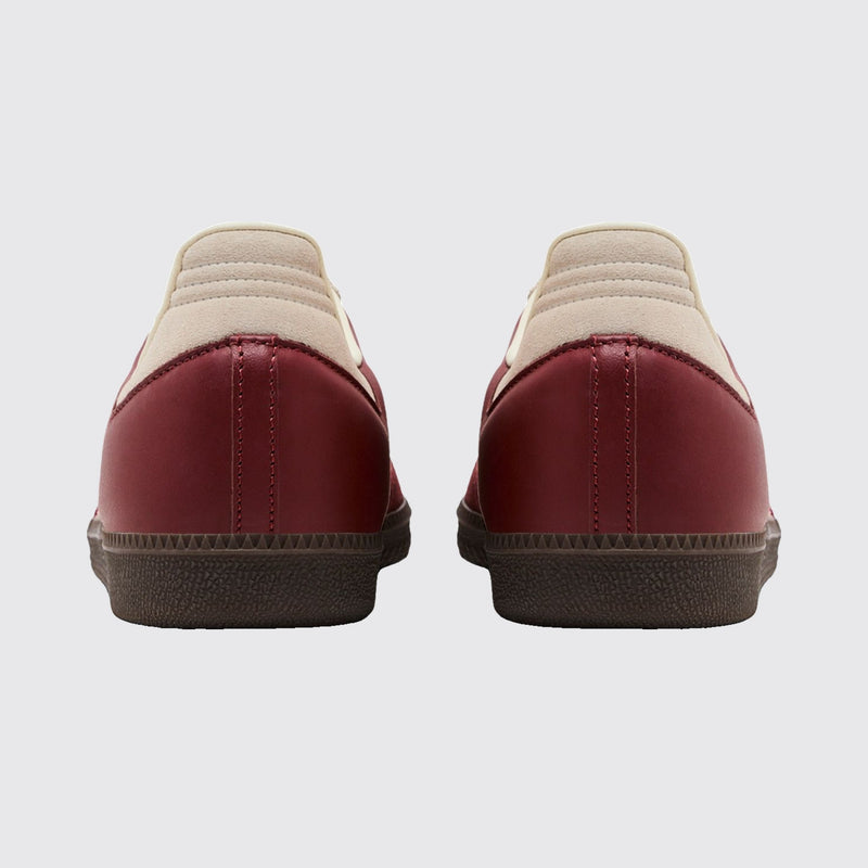Adidas Samba OG Preloved Ruby Cream zapatilla – vista trasera del par