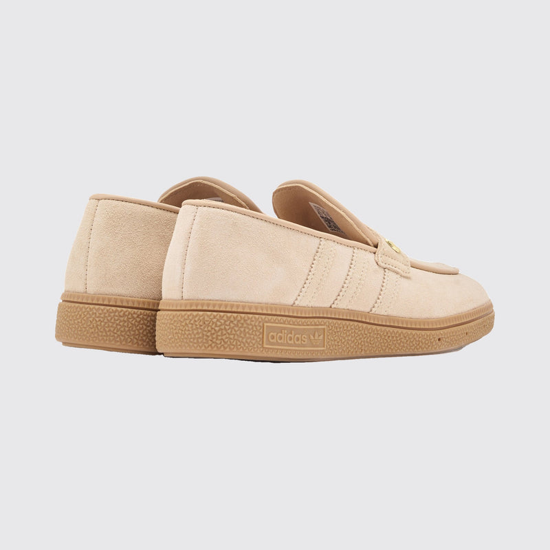 Adidas Handball Spezial Loafer Magic Beige Gum sapatilha – vista traseira do par