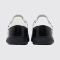 Adidas Handball Spezial Core Black Gold Metallic Sneaker – Rückansicht des Paares