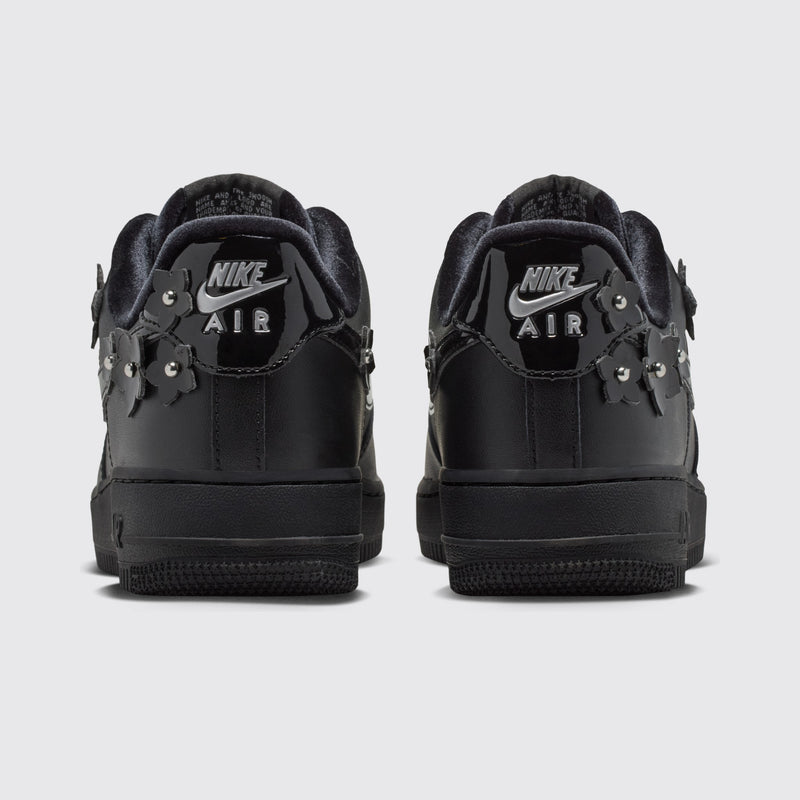 Nike Air Force 1 '07 Florette Black de Mujer zapatilla – vista trasera del par
