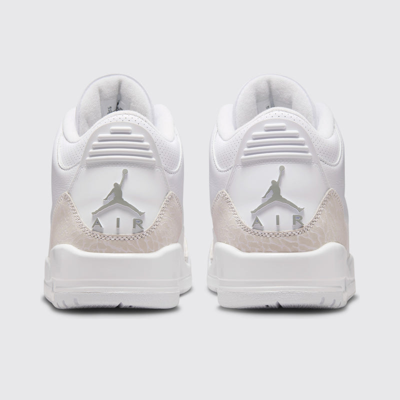 Air Jordan 3 Pure Money sneaker – back view of the pair