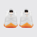 Women's Air Jordan 11 Low Bright Citrus sneaker – back view of the pair