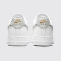 Nike Air Force 1 '07 Essential White Light Silver Damen Sneaker – Rückansicht des Paares