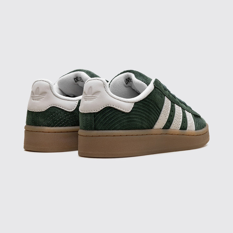 Adidas Campus 00s Japanese Rock Garden Green Oxide sneaker – back view of the pair