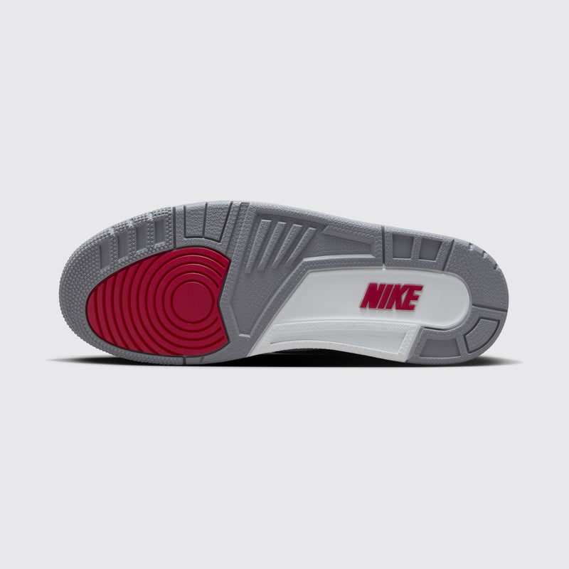 Air Jordan 3 Black Cement basket – vue de la semelle