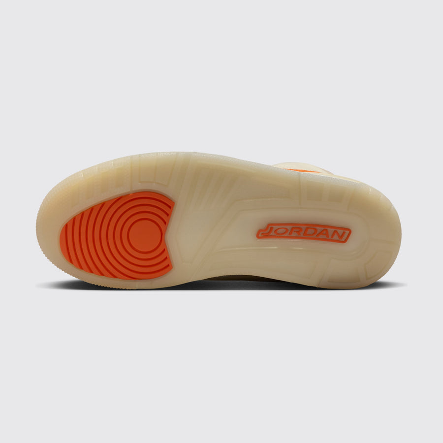 Women's Air Jordan 3 Starfish sneaker – outsole view