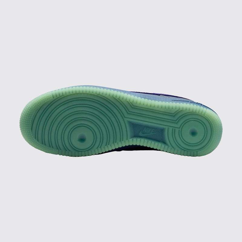 Nike Air Force 1 Low Mystic Navy Grape Ice Sneaker – Ansicht der Laufsohle