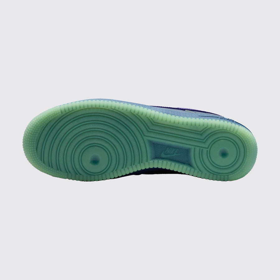 Nike Air Force 1 Low Mystic Navy Grape Ice Sneaker – Ansicht der Laufsohle