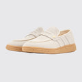 Adidas Handball Spezial Loafer Wonder White Gum sapatilha – vista a três quartos do par