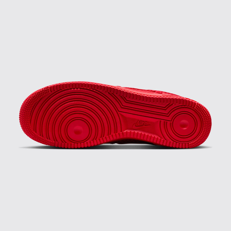 Nike Air Force 1 Retro Valentine's Day University Red sneaker – outsole view