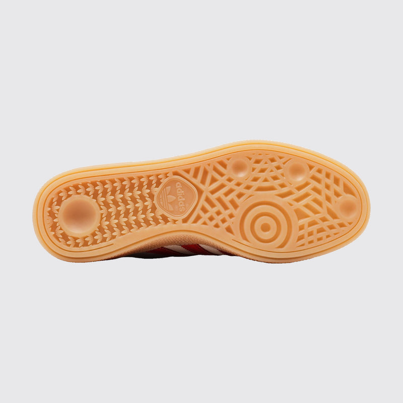 Women's Adidas Handball Spezial Cream White Better Scarlet sneaker – outsole view
